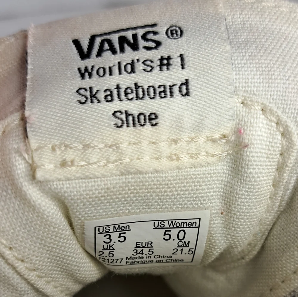 VANS Cream Colored Hi-Top w/Fringe Women's Size 5